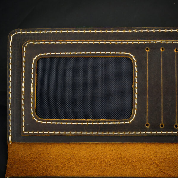 Premium Handcrafted Dark Leather Wallet by Buying Vibes - Image 3