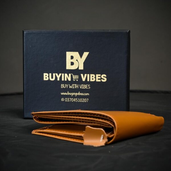 Premium Leather Wallet – Stylish & Functional by Buying Vibes - Image 2